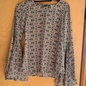 Floral Bell Sleeve